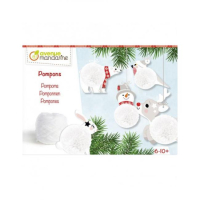 Karácsonyi dekoráció készítő szett - Pompom díszek